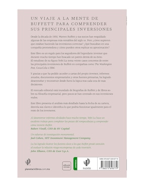 Libro Las inversiones de Warren Buffett de Yefei Lu
