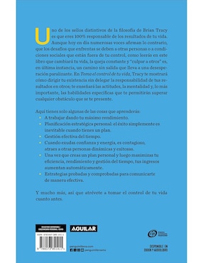 Libro Toma El Control de Tu Vida de Brian Tracy /Alejandra Ramos Aragón
