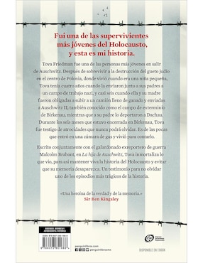 Libro La Hija de Auschwitz de Tova Friedman/ Benkingsley/ Malcolm Brabant