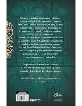 Libro Los Pilares de la Tierra de Ken Follett