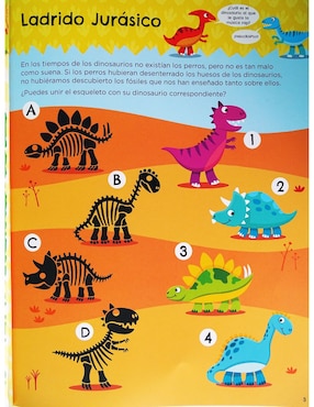 Libro Dinosaurios, Libro de Actividades de Capicua