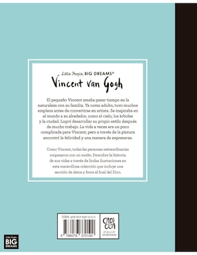 Libro VINCENT VAN GOGH, LITTLE PEOPLE, BIG DREAMS de María Isabel Sánchez Vergara