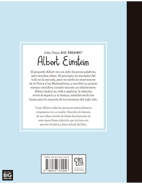 Libro Albert Einstein, little people, big dreams de María Isabel Sánchez Vergara