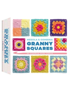 Libro Mezcla y combina Granny squares - Manual y baraja de 50 cartas de Librero