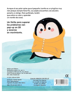 Libro Un Pingüino Diferente con Pop Up de María Mañeru Y Sandra Aguilar