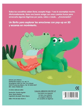 Libro Un Cocodrilo Sin Lágrimas con Pop Up de María Mañeru Y Sandra Aguilar