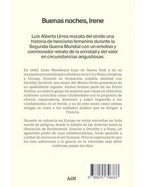 Libro Buenas noches, Irene de Alberto Urrea, Luis