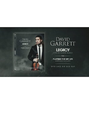 David Garrett Legacy: Live In Baden Baden concierto DVD Estándar