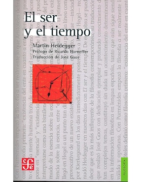 El Ser Y El Tiempo De Martin Heidegger