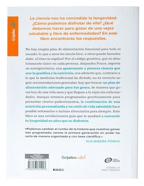 Libro Alimentate según tus genes Alejandra Ponce