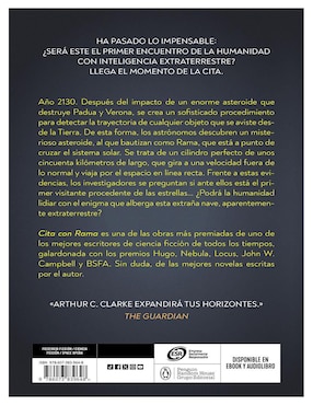 Libro Cita con Rama (Serie Rama 1) de Arthur C. Clarke