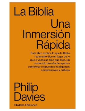 Imagen de producto Libro La biblia. Una inmersión rápida de Philip Davies
