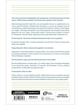 Libro Cómo Ganar Amigos E Influir Sobre las Personas de Dale Carnegie