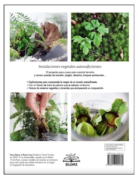 Libro Terrarios: 33 Mundos Vegetales en Recipientes de Cristal de Evy Bauer