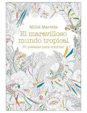 Libro Postales. Maravilloso Mundo Tropical de Millie Marotta