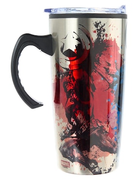 Termo Regalos Siglo XXI de acero inoxidable Avengers con tapa a presión 450 ml