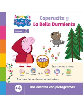 Libro Aprende Con Peppa Pig - Caperucita Y La Bella Durmiente de Eone Hasbro