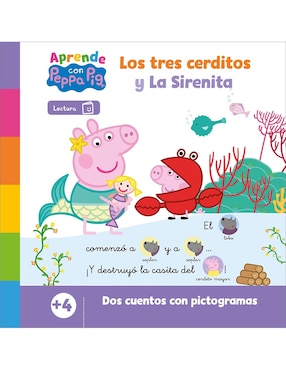 Libro Aprende Con Peppa Pig - Los Tres Cerditos Y La Sirenita de Eone Hasbro