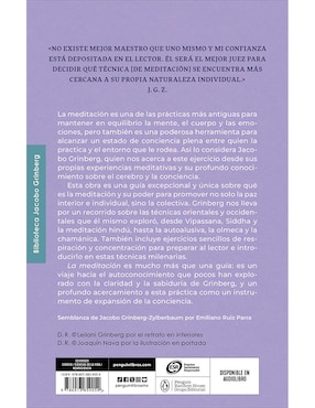 Libro La Meditación de Jacobo Grinberg-Zylberbaum
