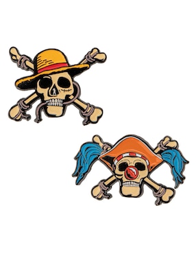 Set pin Paladone de acero Luffy & Buggy