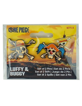 Set pin Paladone de acero Luffy & Buggy