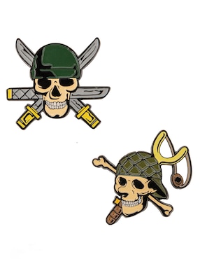 Set pin Paladone de acero Zoro & Usopp