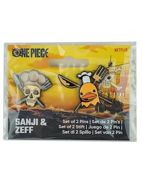 Set pin Paladone de acero Sanji y Zeff