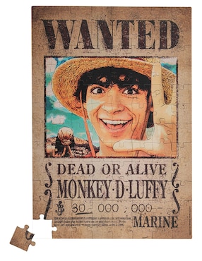 Rompecabezas One Piece Puzzle magnético del cartel de se busca Paladone 96 piezas