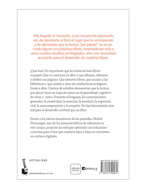 Más Libros y Menos Pantallas de Michel Desmurget