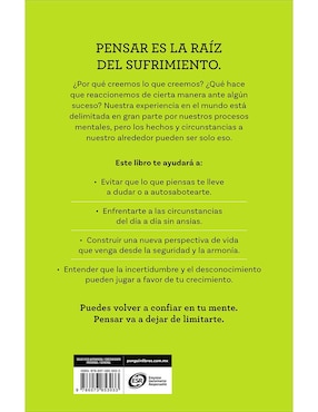 Libro No Te Creas Todo Lo Que Piensas de Joseph Nguyen