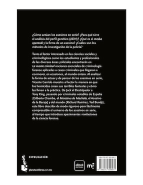 Libro La Mente Criminal de Vicente Garrido