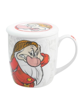 Taza con tapa Regalos Siglo XXI Blancanieves