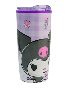 Termo Regalos Siglo XXI de acero inoxidable Kuromi con tapa a presión 500 ml