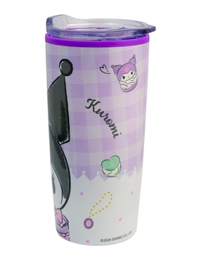 Termo Regalos Siglo XXI de acero inoxidable Kuromi con tapa a presión 500 ml