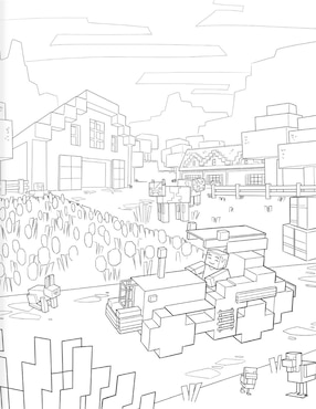 El Libro Oficial Para Colorear De Minecraft Modo Aventura de Vr Editoras