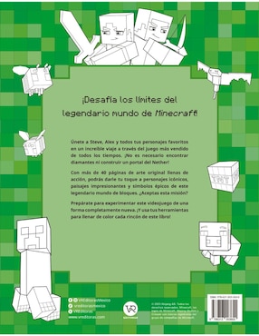 El Libro Oficial Para Colorear De Minecraft Modo Aventura de Vr Editoras