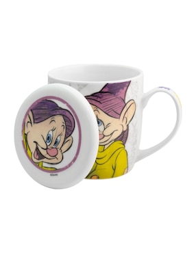 Taza con tapa Regalos Siglo XXI Blancanieves 2 piezas