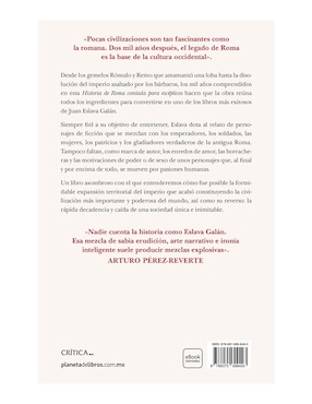 Libro Historia De Roma Contada Para Escépticos de Juan Eslava Galán