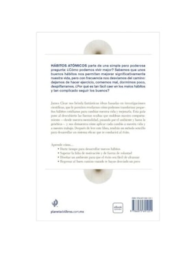 Libro Hábitos Atómicos de James Clear