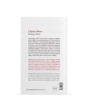Libro Ráfaga Roja de Liliana Blum