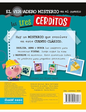 Libro El verdadero misterio en el cuento los tres cerditos de Editorial Guadal