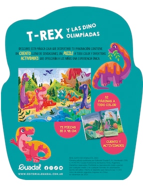 Libro T-Rex y las dino olimpiadas de Editorial Guadal
