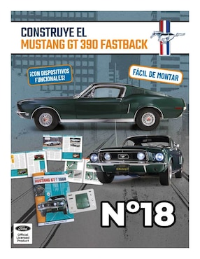 Imagen de producto Coleccionable Ford Mustang GT 1968 no. 18