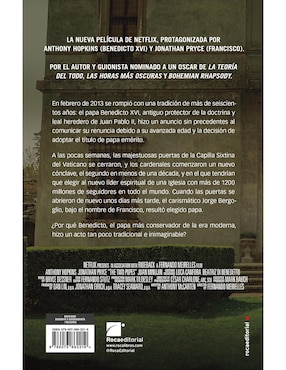 Libro Los Dos Papas de Anthony Mccarten