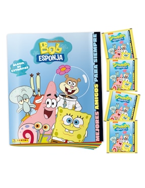 Álbum con estampas Panini Coleccionable de Bob Esponja