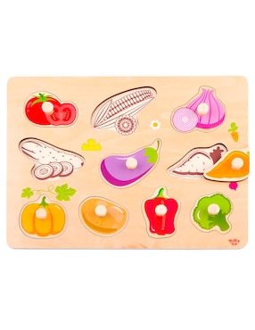 Rompecabezas comida saludable Verduras Didactijuegos 11 piezas