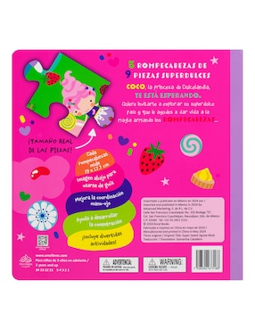 Libro de rompecabezas dulcelandia de Silver Dolphin