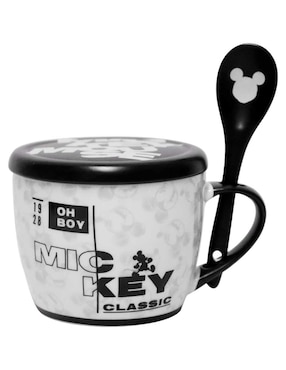 Taza con tapa Regalos Siglo XXI Mickey 3 piezas