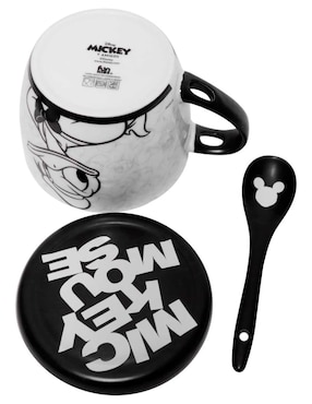 Taza con tapa Regalos Siglo XXI Mickey 3 piezas