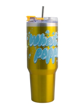 Termo Regalos Siglo XXI de acero inoxidable Bob Esponja con tapa rosca 1.2 L